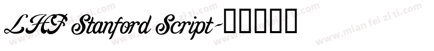 LHF Stanford Script字体转换